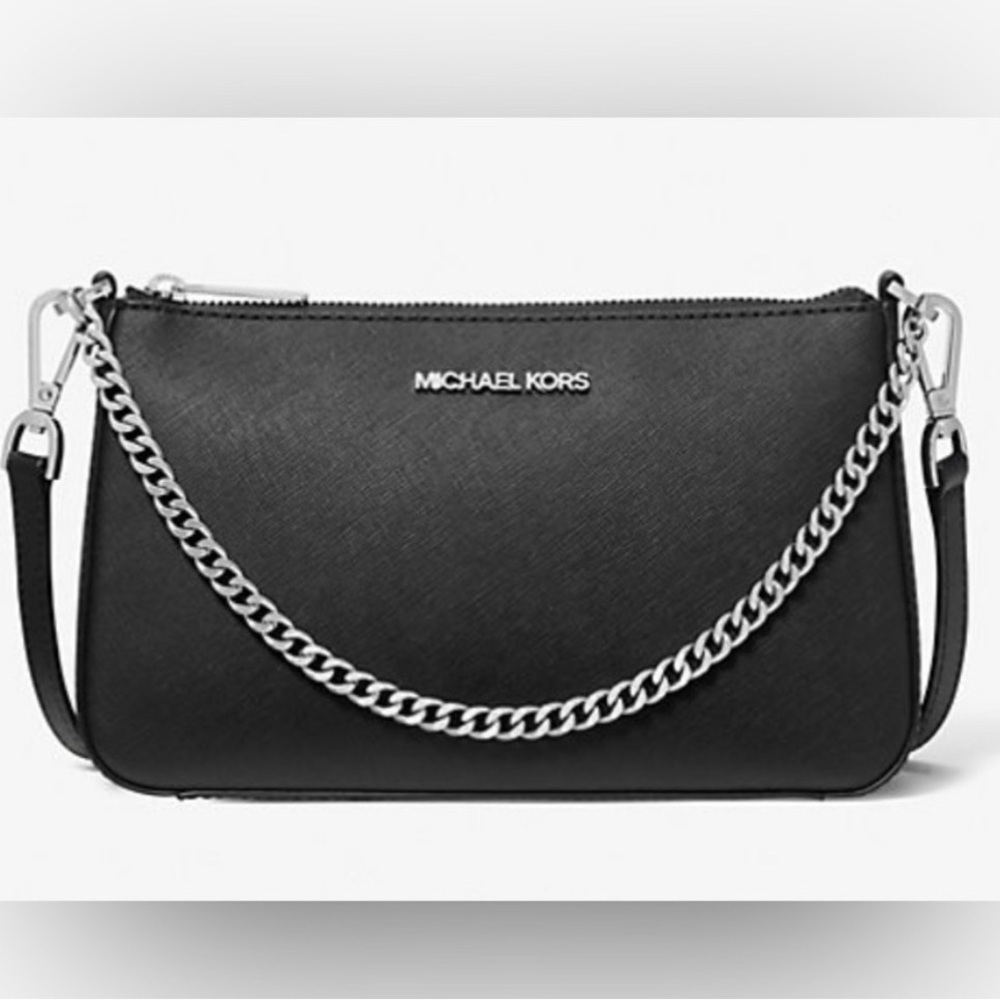 Michael Kors jet set Saffiano Leather Crossbody Bag NWT - Picture 1 of 6